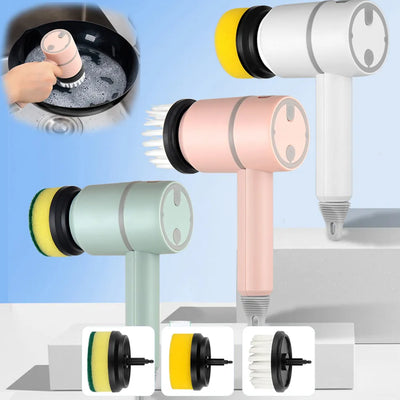 Electric Cleaning Brush Dish Washers Automatic Wireless Dishwashing Brush USB Rechargeable Kitchen Bathtub Tile Cleaning Brushes