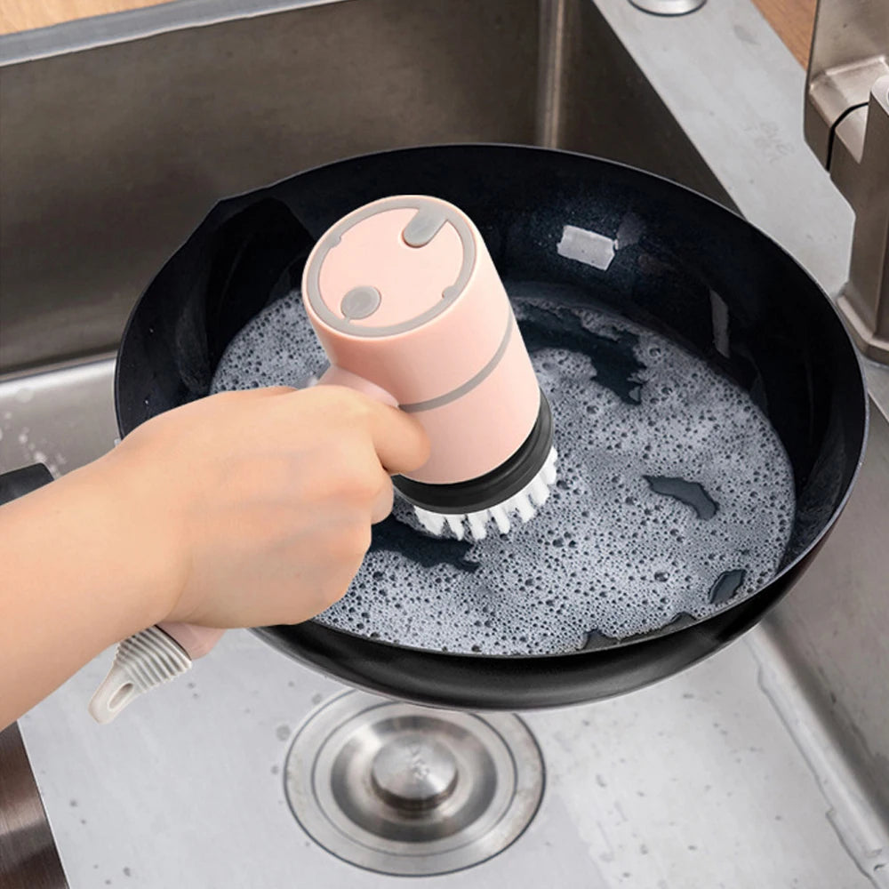 Electric Cleaning Brush Dish Washers Automatic Wireless Dishwashing Brush USB Rechargeable Kitchen Bathtub Tile Cleaning Brushes