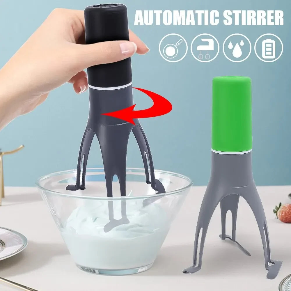 Kitchen Automatic Pan Stirrer Cream Triangle Agitator Egg Beater Sauces Soup Food Mixer Cooking Baking Gadgets Milk Whisk Tools