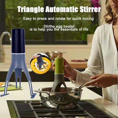 Kitchen Automatic Pan Stirrer Cream Triangle Agitator Egg Beater Sauces Soup Food Mixer Cooking Baking Gadgets Milk Whisk Tools