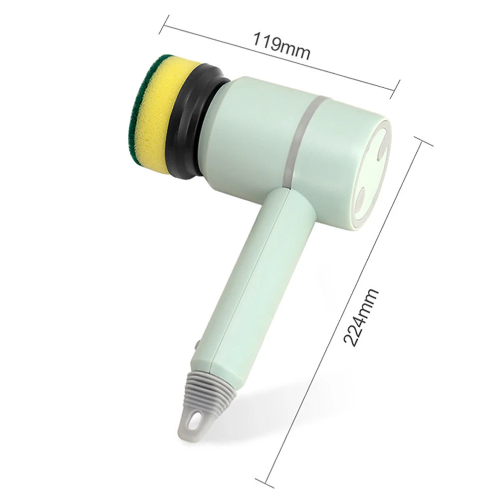 Electric Cleaning Brush Dish Washers Automatic Wireless Dishwashing Brush USB Rechargeable Kitchen Bathtub Tile Cleaning Brushes